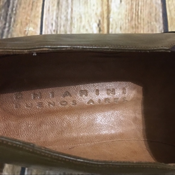 Chiarini Buenos Aires Leather Block Heels - Picture 6 of 6